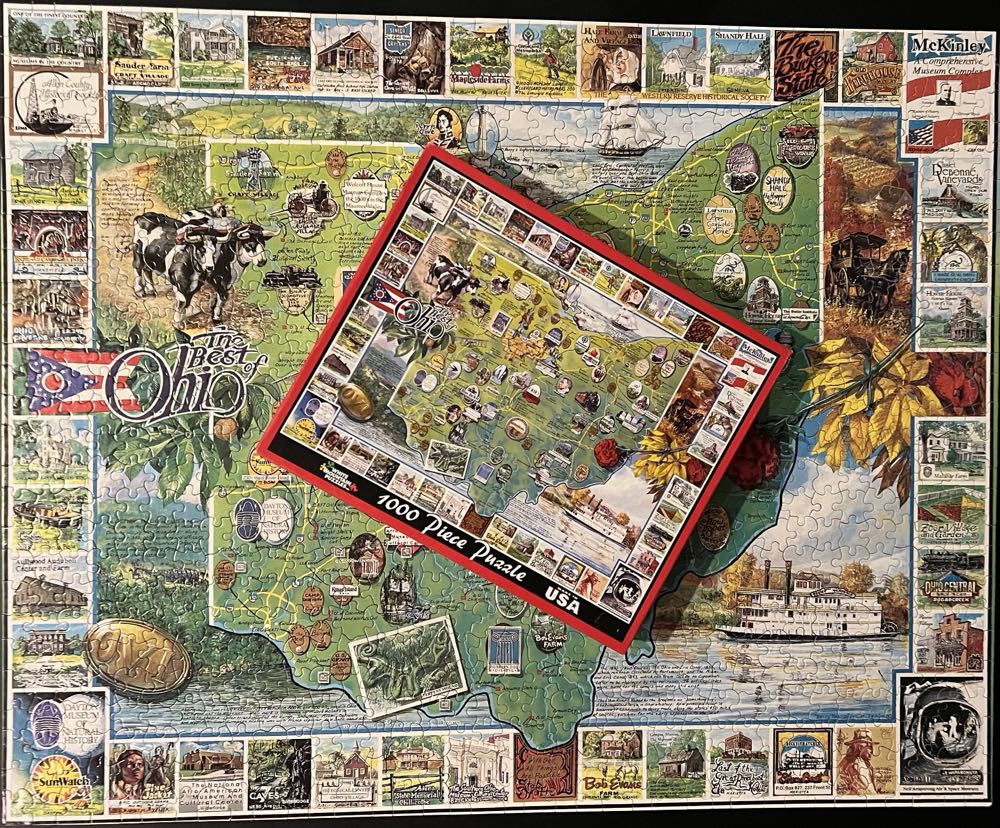 The Best of Ohio - White Mountain Puzzles puzzle collectible [Barcode 724819246861] - Main Image 4