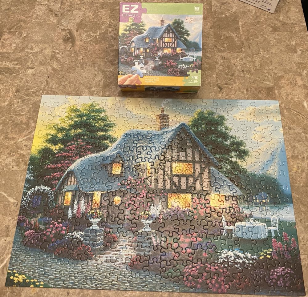Lakeside Cottage - Milton Bradley Puzzles puzzle collectible [Barcode 076930494288] - Main Image 2