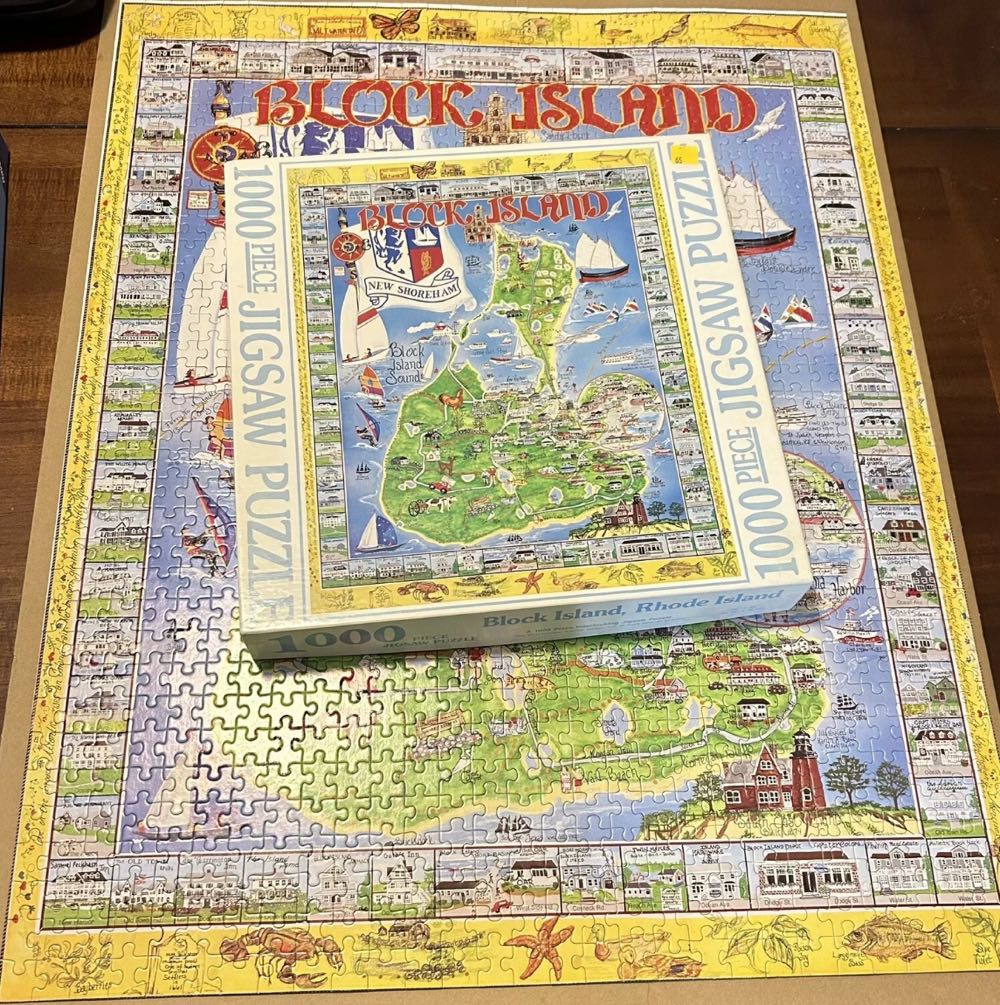 Block Island-New Shoreham-USED - White Mountain Puzzles puzzle collectible [Barcode 724819247394] - Main Image 4