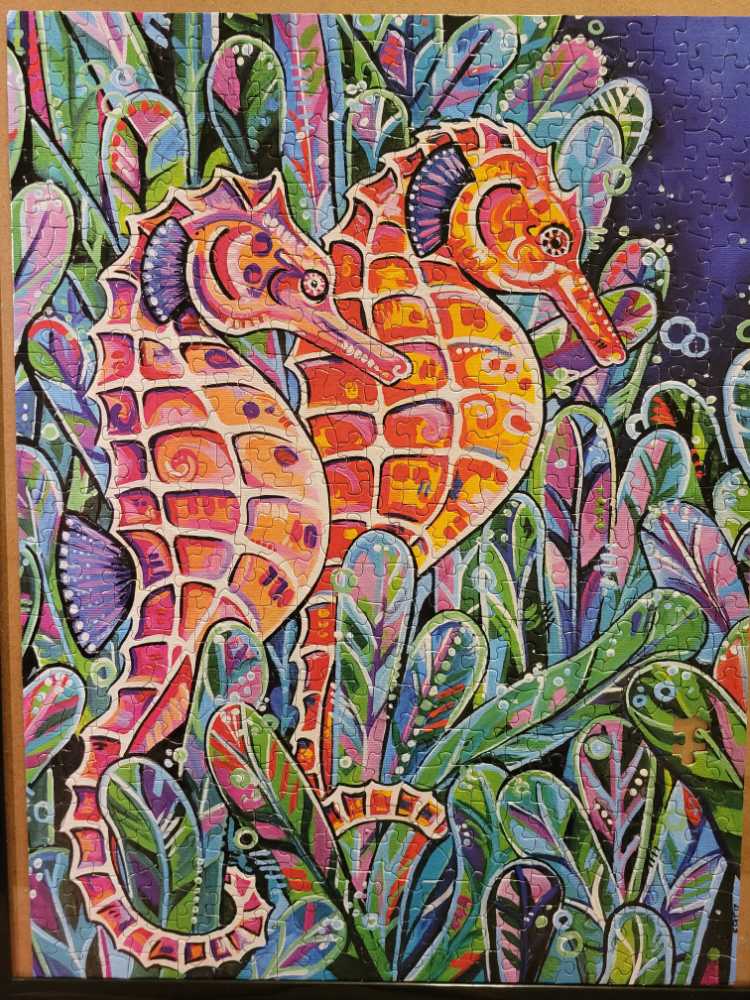 Seahorses - American Flat puzzle collectible [Barcode 810029112826] - Main Image 2