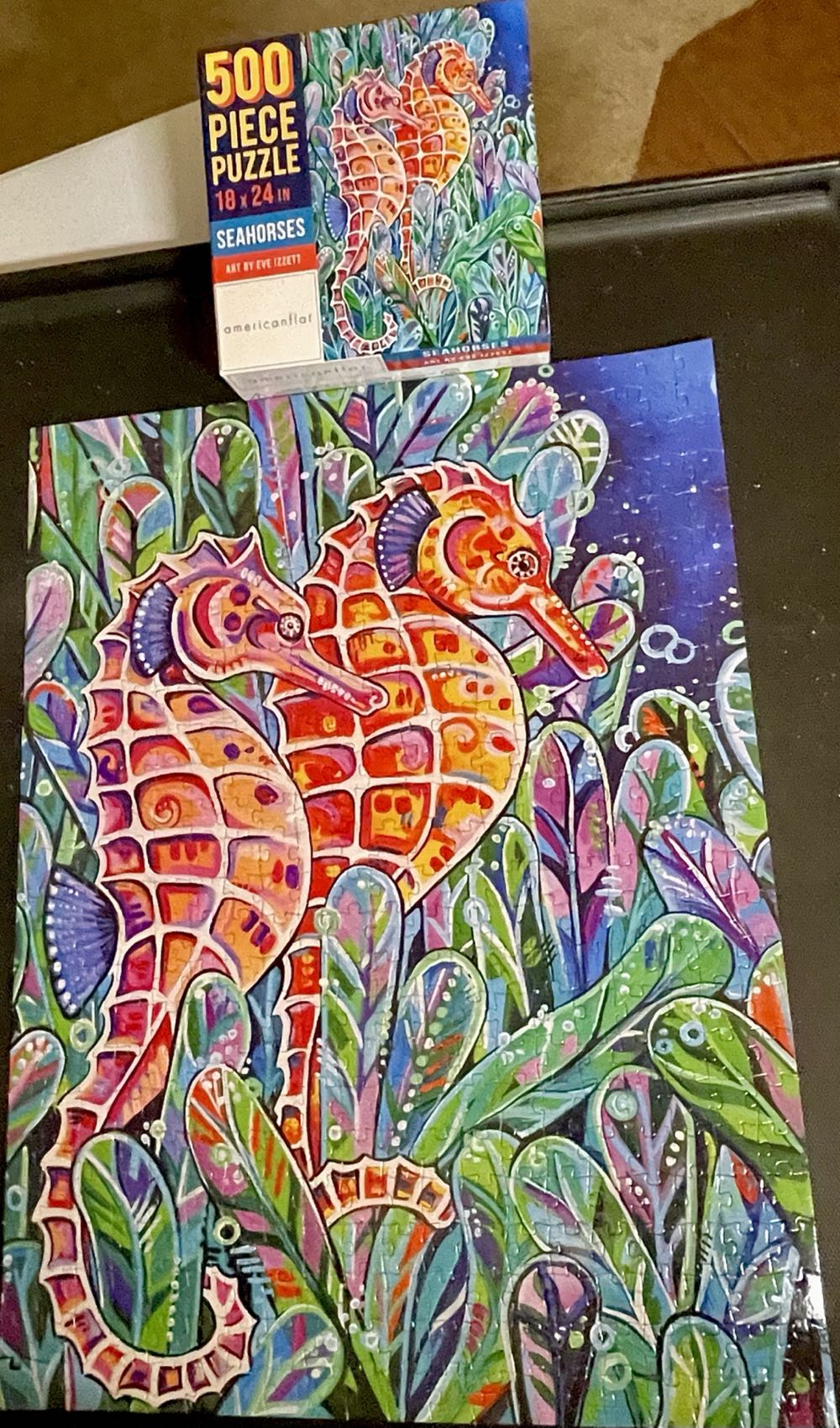 Seahorses - American Flat puzzle collectible [Barcode 810029112826] - Main Image 3