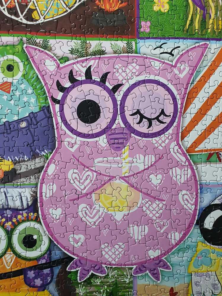 Owls On Vacation - Heritage Puzzle Inc puzzle collectible [Barcode 654497903018] - Main Image 3