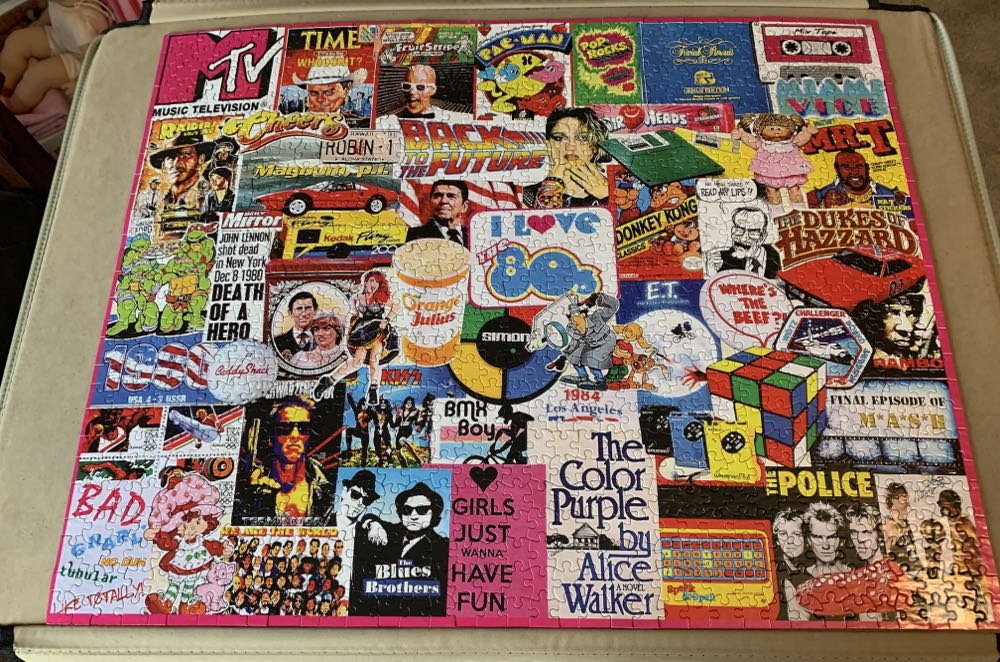 I Love The 80s - White Mountain Puzzles puzzle collectible [Barcode 724819263073] - Main Image 2