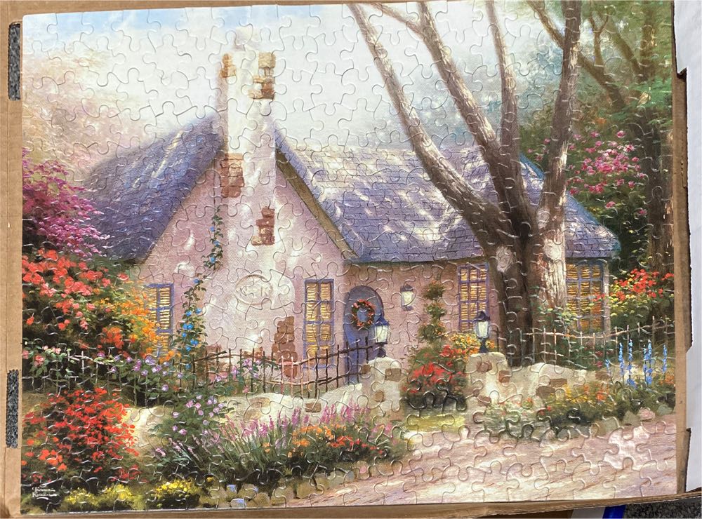 Morning Glory Cottage - Thomas Kinkade puzzle collectible - Main Image 2