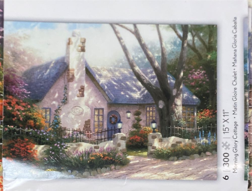 Morning Glory Cottage - Thomas Kinkade puzzle collectible - Main Image 3