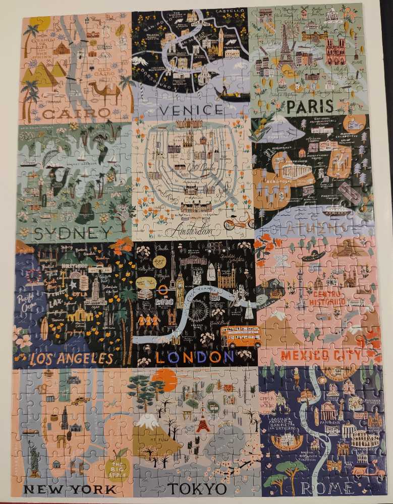 Maps Puzzle - Rifle Paper Co 🇺🇲 puzzle collectible [Barcode 842967114280] - Main Image 2