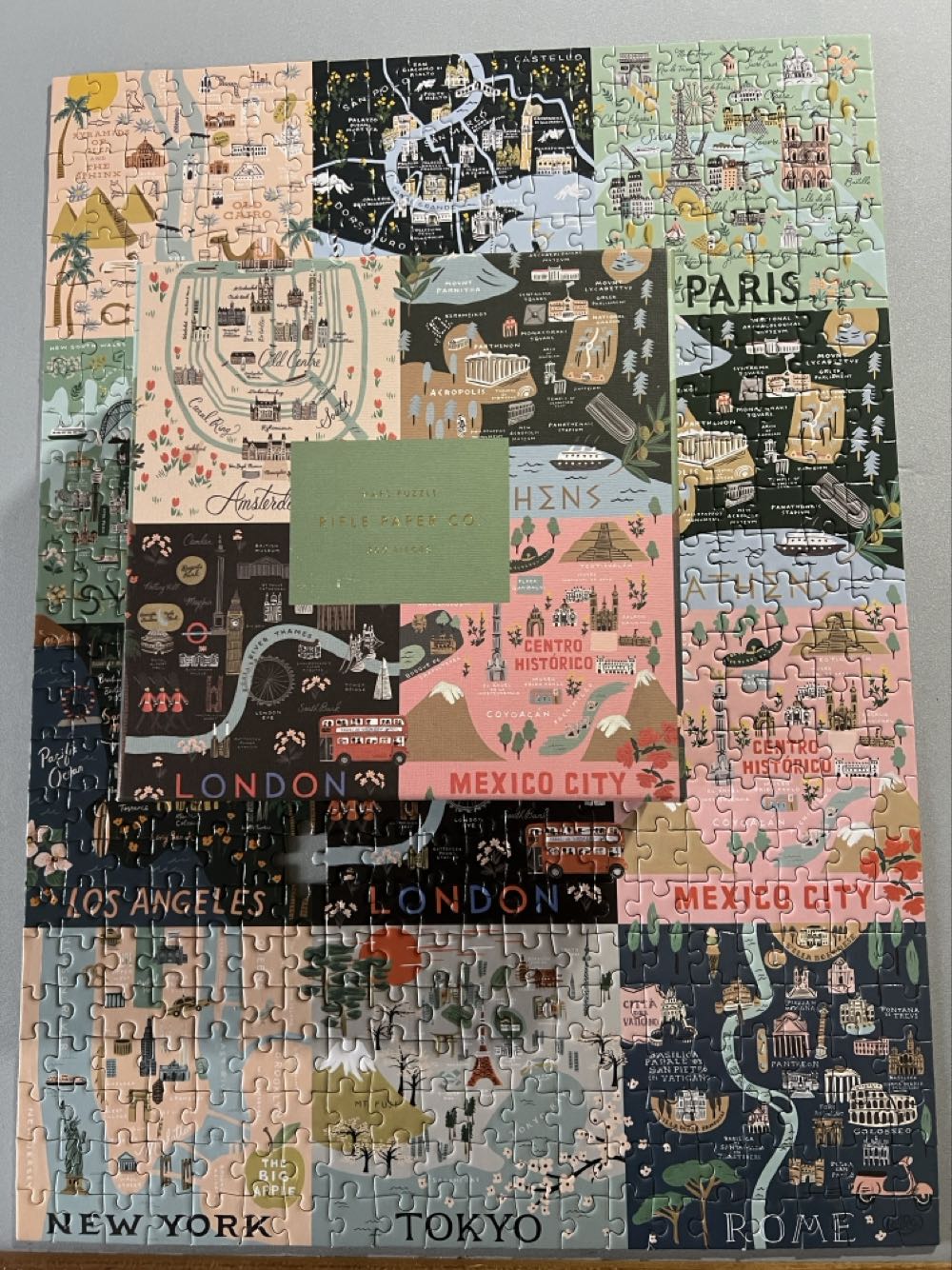 Maps Puzzle - Rifle Paper Co 🇺🇲 puzzle collectible [Barcode 842967114280] - Main Image 3
