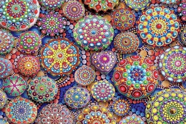 Meditative Mandala Stones - Eurographics puzzle collectible [Barcode 628136656979] - Main Image 2