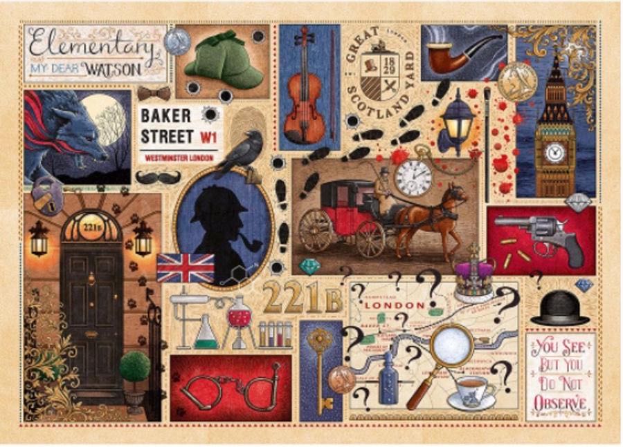 Sherlock Holmes - Gibsons 🇬🇧 puzzle collectible [Barcode 5012269071122] - Main Image 2