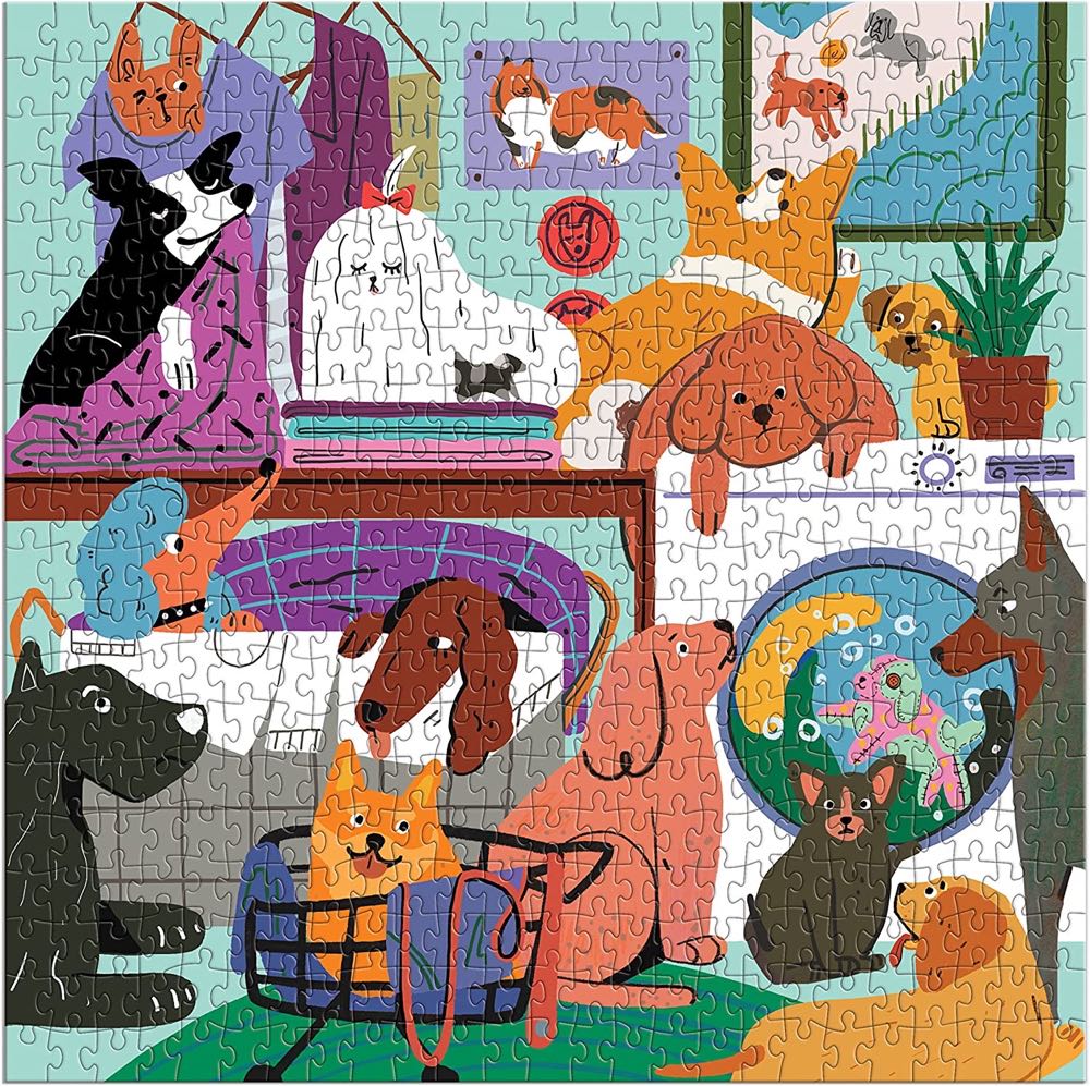 Laundry Dogs - Mudpuppy puzzle collectible [Barcode 9780735374874] - Main Image 2