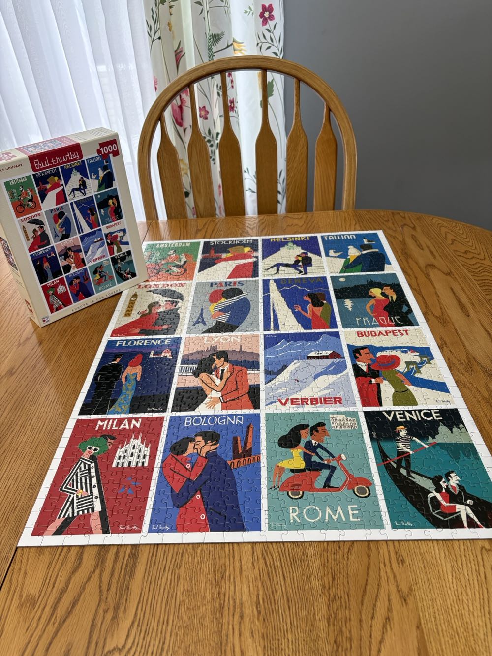 Europe Is For Lovers - New York Puzzle Company puzzle collectible [Barcode 819844017699] - Main Image 3