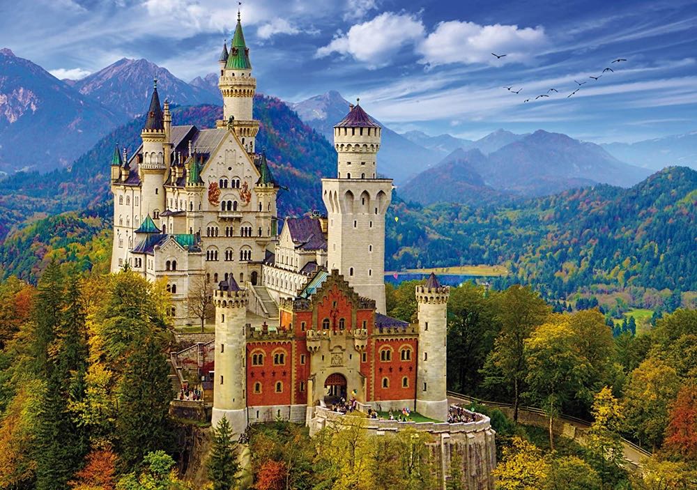 Neuschwanstein Castle - Wentworth Wooden Puzzles puzzle collectible [Barcode 6050265342760] - Main Image 2
