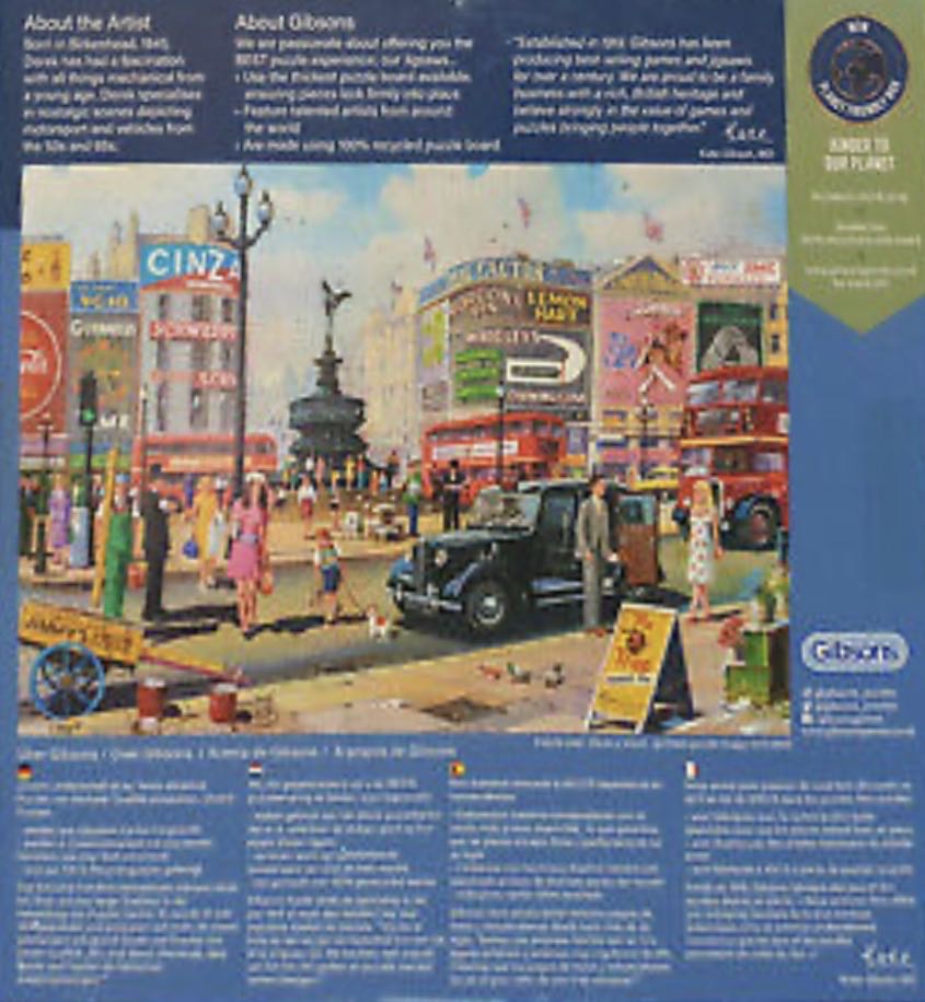 Piccadilly - Gibsons puzzle collectible [Barcode 5012269027167] - Main Image 4