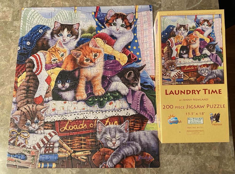 Laundry Time - SunsOut puzzle collectible - Main Image 2
