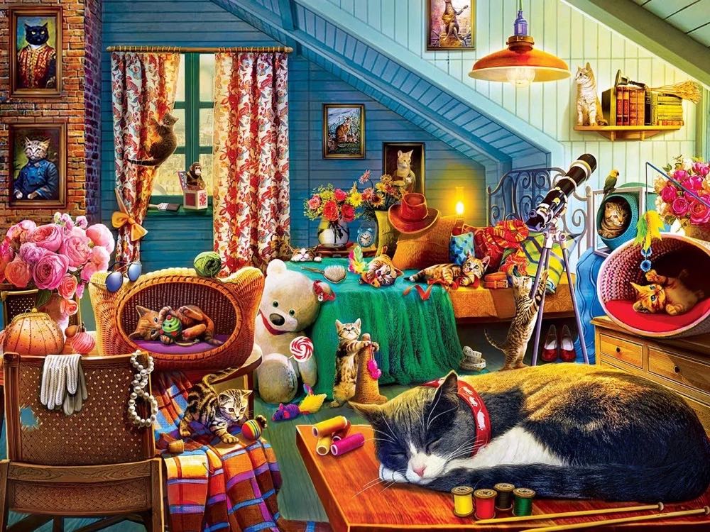 Sunset Naptime - MasterPieces puzzle collectible [Barcode 705988322945] - Main Image 2