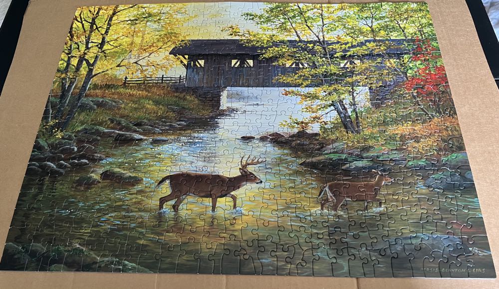 Rock Creek Crossing - SunsOut puzzle collectible [Barcode 796780519794] - Main Image 3