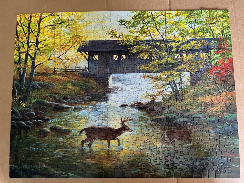 Rock Creek Crossing - SunsOut puzzle collectible [Barcode 796780519794] - Main Image 4