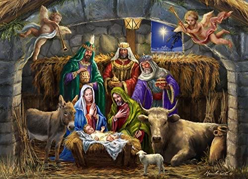 In The Manger - Vermont Christmas Company puzzle collectible [Barcode 819273023117] - Main Image 1