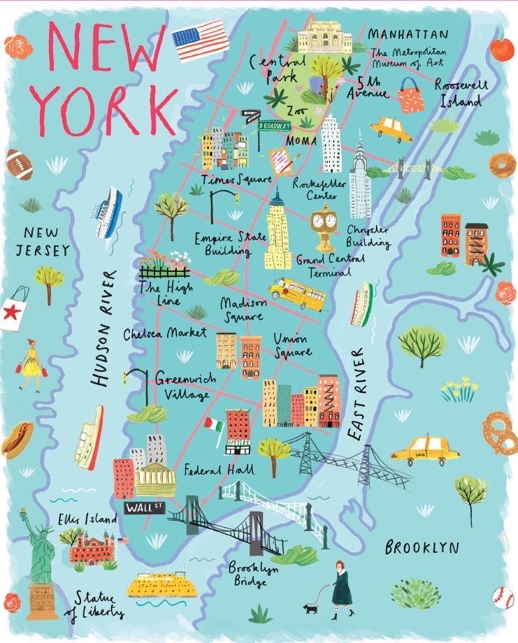 New York Map - Talking Tables puzzle collectible - Main Image 2