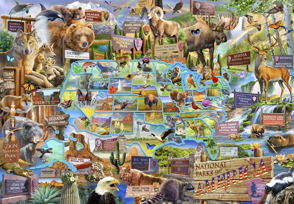 National Parks Of America - Wentworth Wooden Puzzles puzzle collectible - Main Image 2
