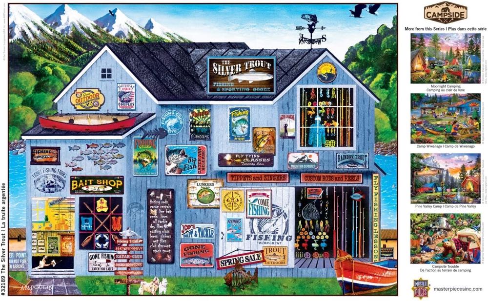 SOLD The Silver Trout - Masterpiece Puzzles puzzle collectible [Barcode 705988321894] - Main Image 2