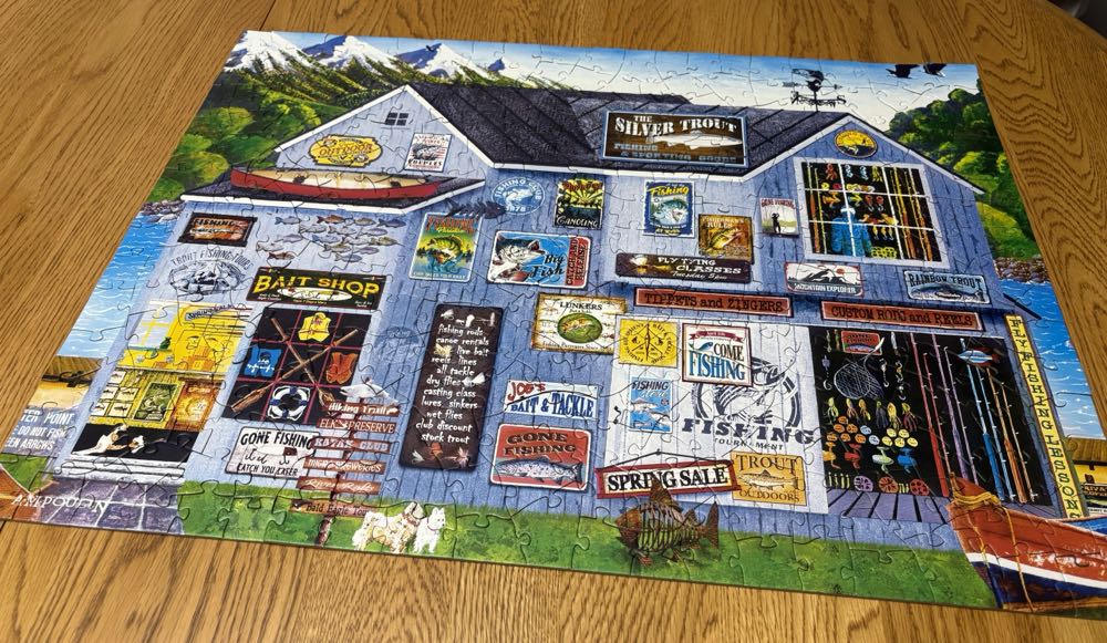 SOLD The Silver Trout - Masterpiece Puzzles puzzle collectible [Barcode 705988321894] - Main Image 3