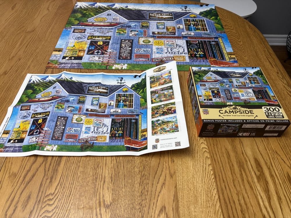 SOLD The Silver Trout - Masterpiece Puzzles puzzle collectible [Barcode 705988321894] - Main Image 4