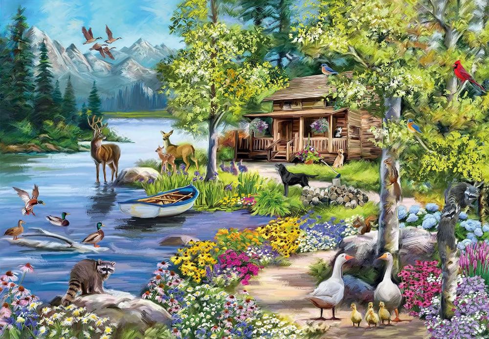 Mountain Retreat - Wentworth Wooden Puzzles puzzle collectible - Main Image 2