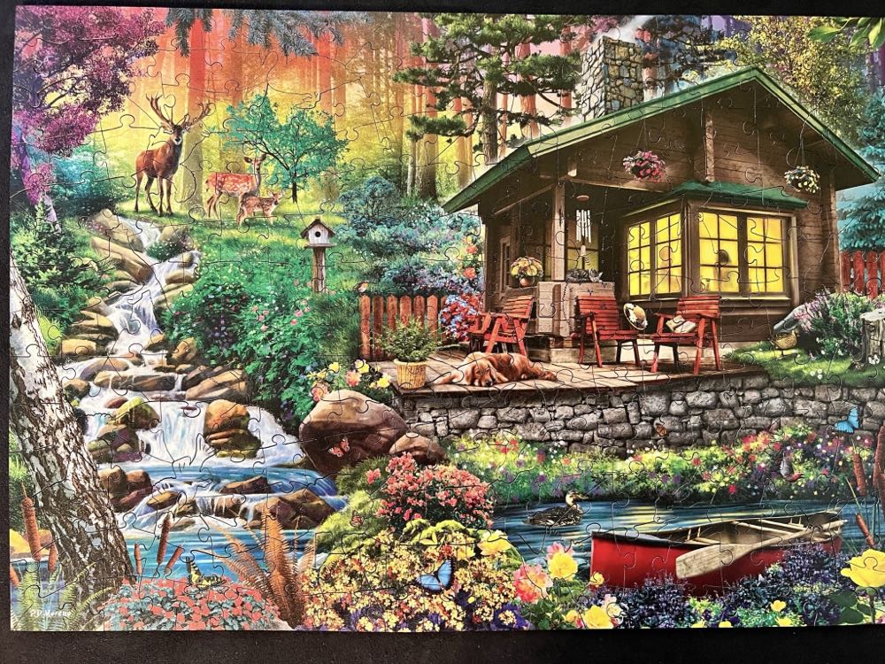 Cabin In The Forest - Wentworth Wooden Puzzles puzzle collectible - Main Image 2