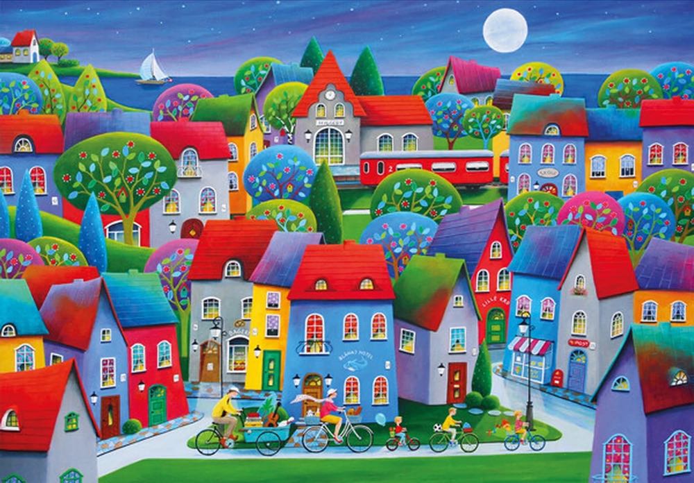 Weekend In Blue Shark Hotel - Wentworth Wooden Puzzles puzzle collectible - Main Image 2