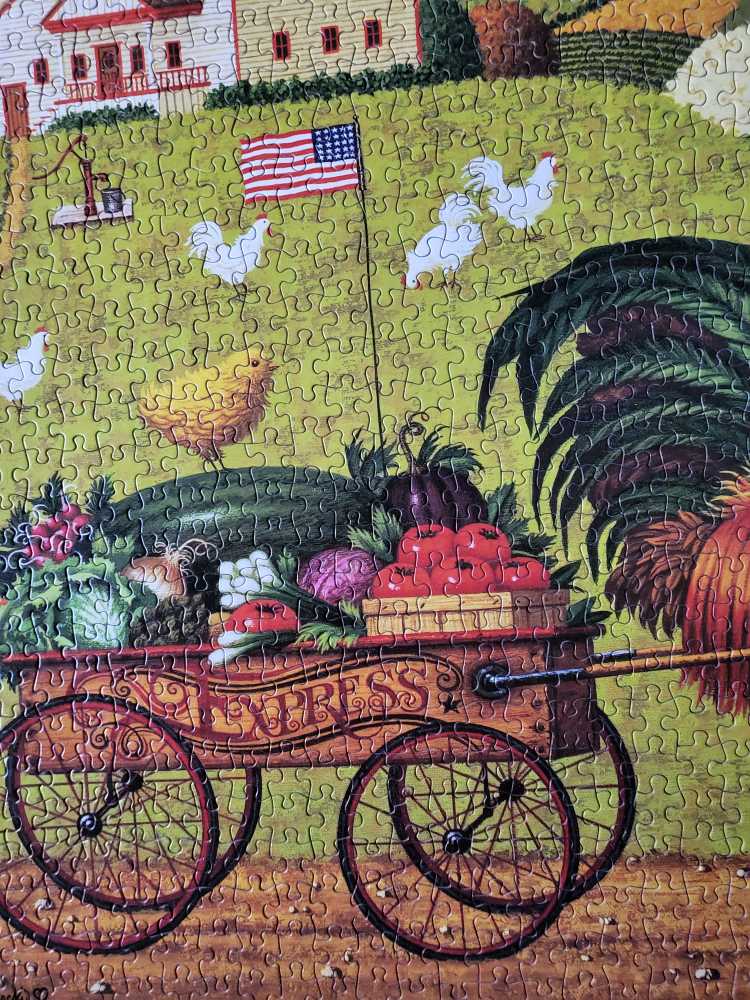 Rooster Express - Milton Bradley puzzle collectible [Barcode 032244046797] - Main Image 3