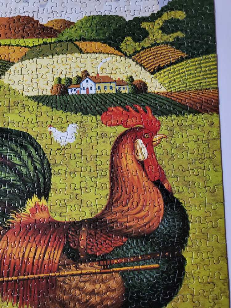 Rooster Express - Milton Bradley puzzle collectible [Barcode 032244046797] - Main Image 4