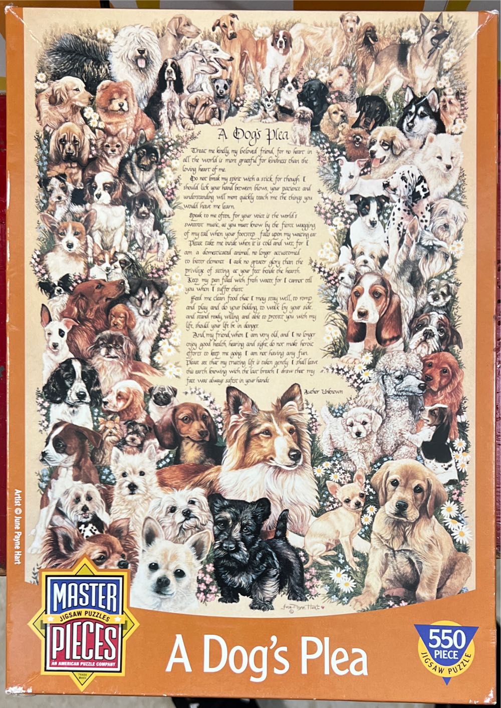 A Dog’s Plea - Masterpieces 🇺🇸 puzzle collectible [Barcode 705988609923] - Main Image 2