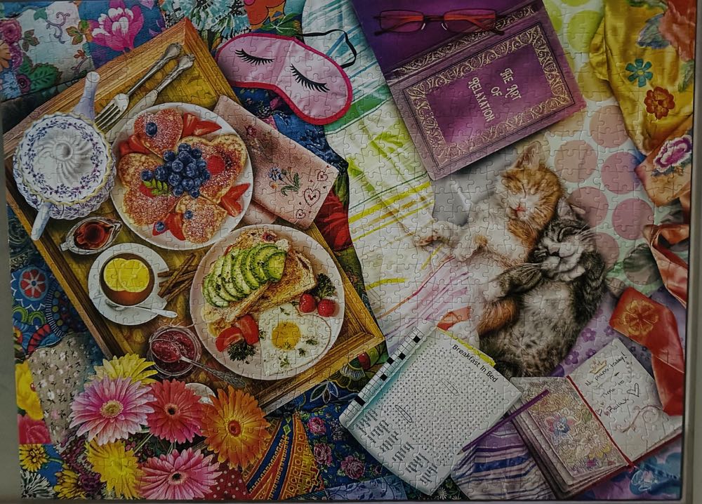 Breakfast in Bed - SOLD - Buffalo puzzle collectible - Main Image 2