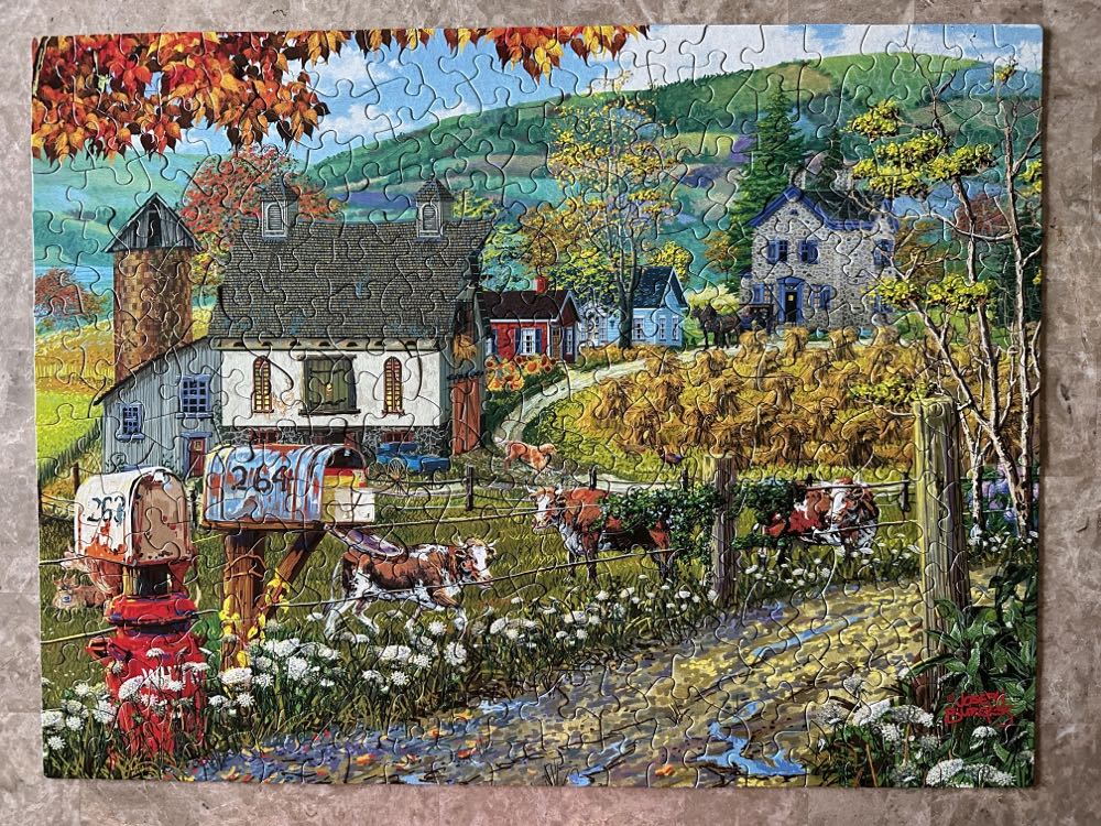 Farm Lane - SunsOut puzzle collectible [Barcode 796780387324] - Main Image 3