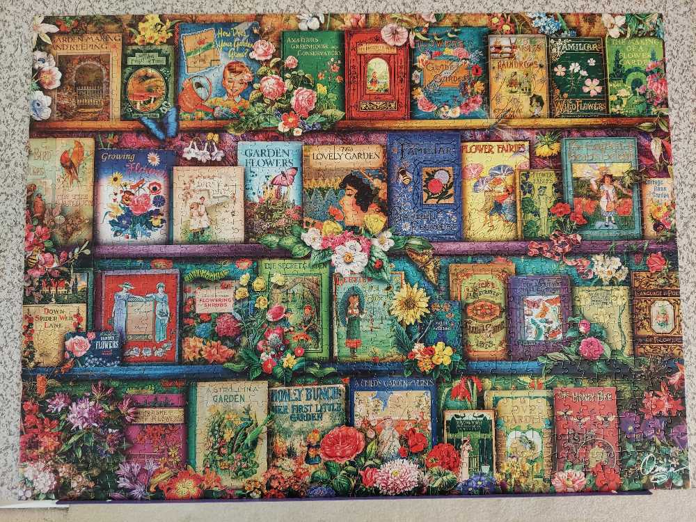 Vintage Summer Books - Buffalo Games puzzle collectible - Main Image 2