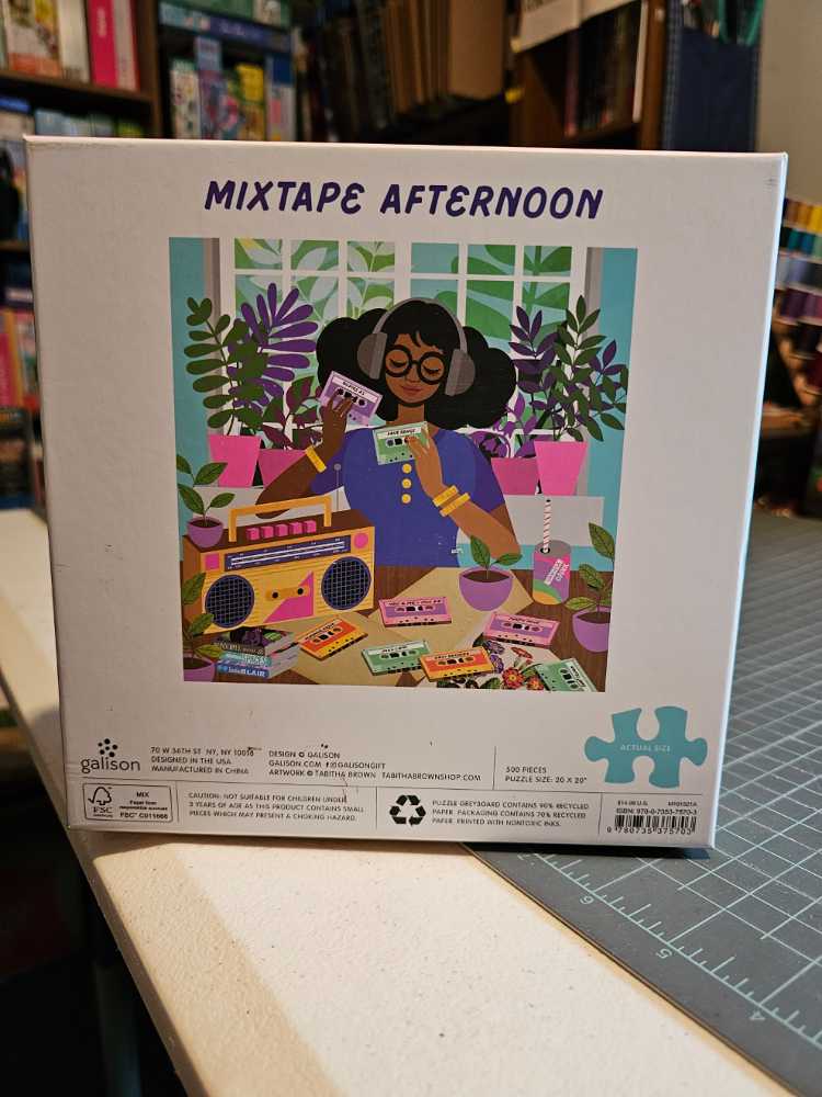 Mixtape Afternoon - Galison puzzle collectible [Barcode 9780735375703] - Main Image 2