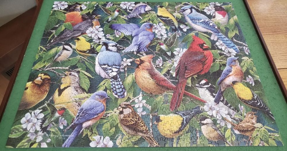 Birds & Blossoms - White Mountain Puzzles puzzle collectible [Barcode 724819258116] - Main Image 3