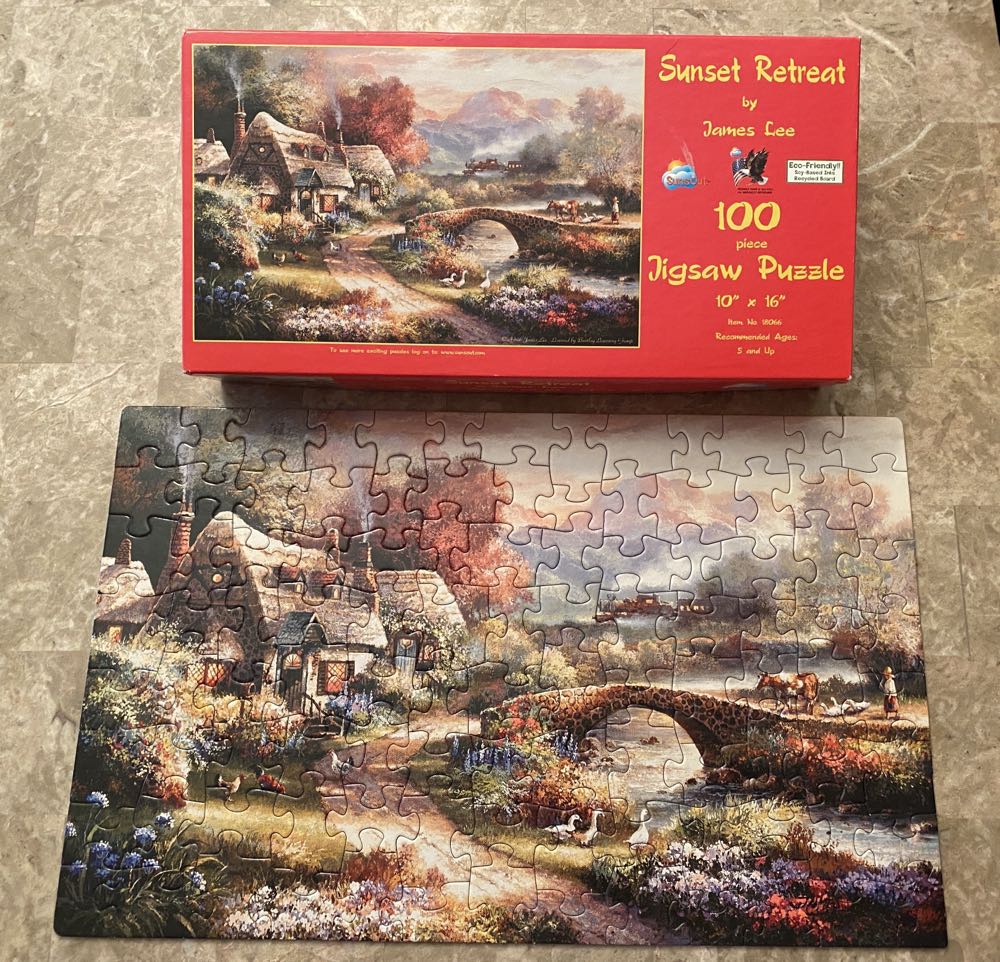 Sunset Retreat - SunsOut puzzle collectible - Main Image 2