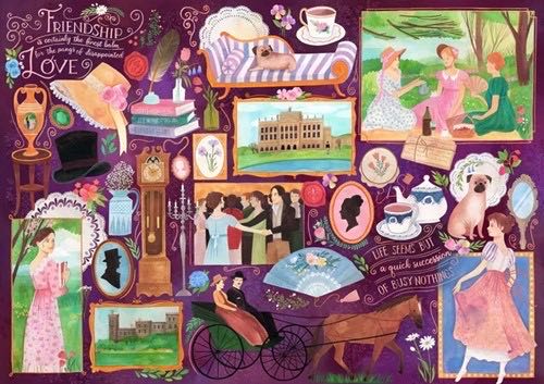 Book Club Jane Austen (Maken En Contr) - Gibsons puzzle collectible [Barcode 5012269071214] - Main Image 2