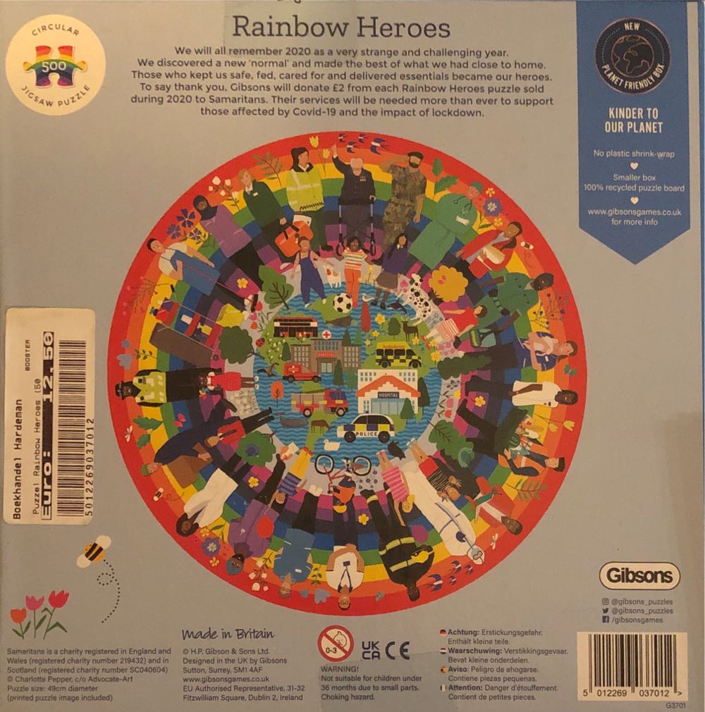 Rainbow Heroes - Gibsons puzzle collectible [Barcode 5012269037012] - Main Image 2