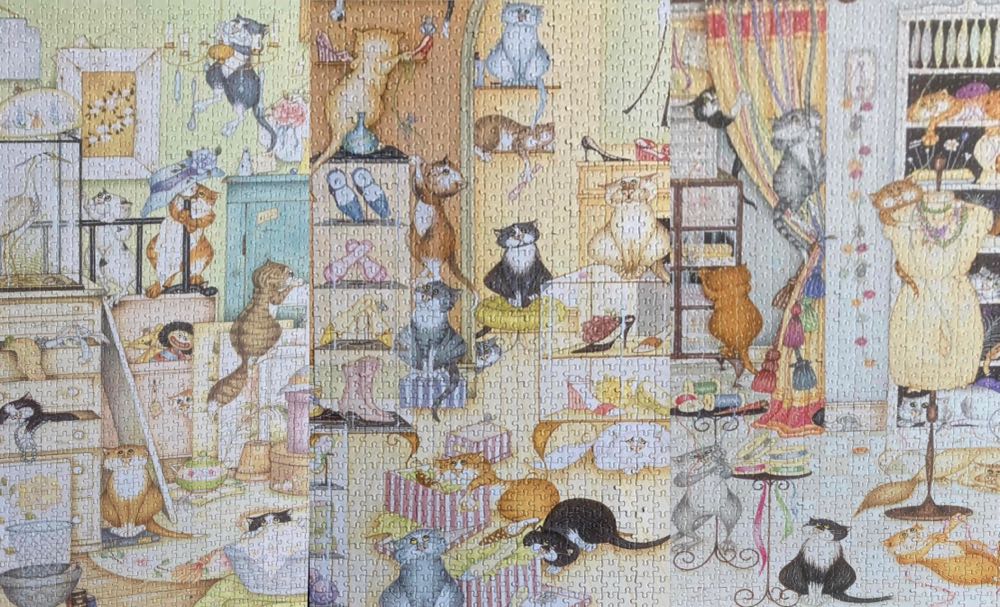 Cats At Large Washington Green  (Briefje PM) - WHSMITH puzzle collectible [Barcode 30873063] - Main Image 3