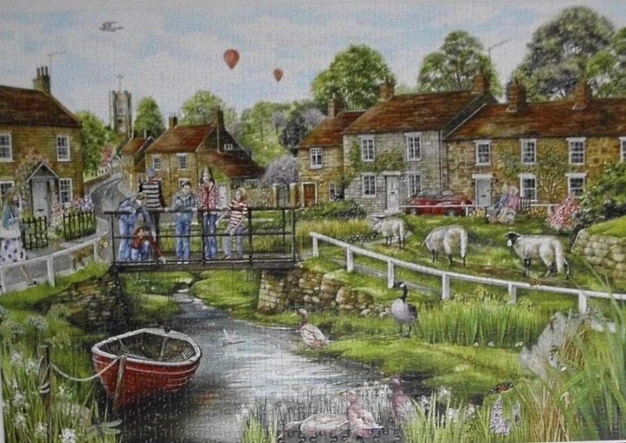 Village Life - Falcon de luxe puzzle collectible [Barcode 8710126112168] - Main Image 4