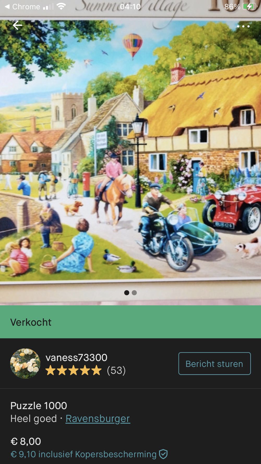 Summer Village -Leisure Days - Ravensburger puzzle collectible [Barcode 4005556198559] - Main Image 4