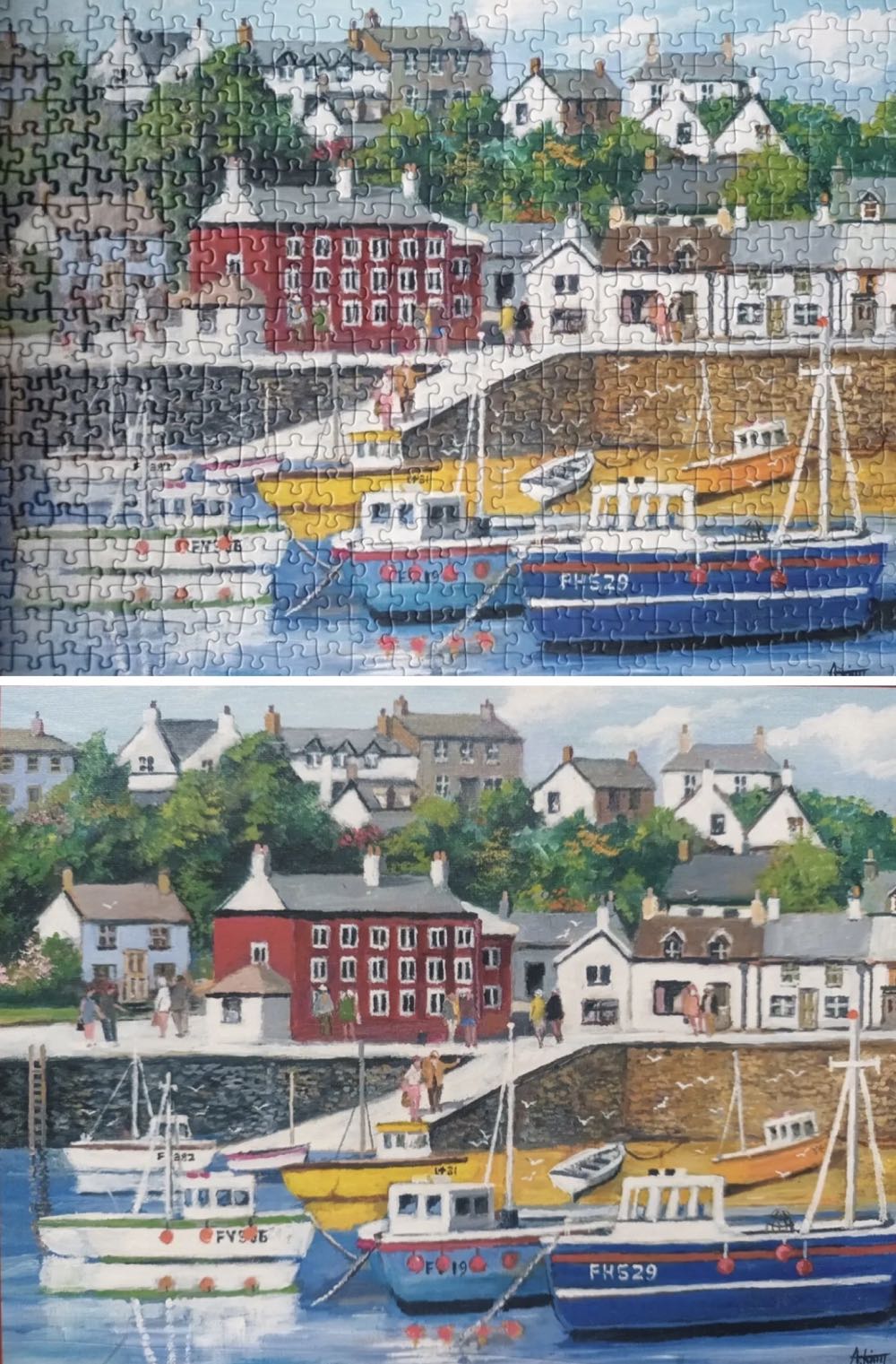 Harbourside Memories - Ravensburger puzzle collectible [Barcode 4005556140534] - Main Image 2