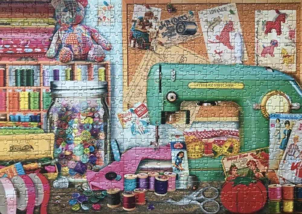 The Sewing Desk - Corner Piece puzzle collectible [Barcode 5052089309807] - Main Image 3