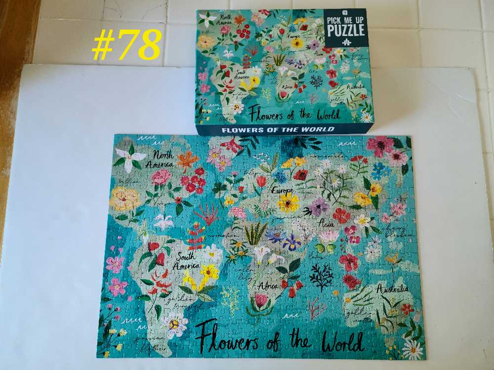 Flowers Of The World - Talking Tables puzzle collectible [Barcode 5052715115550] - Main Image 2