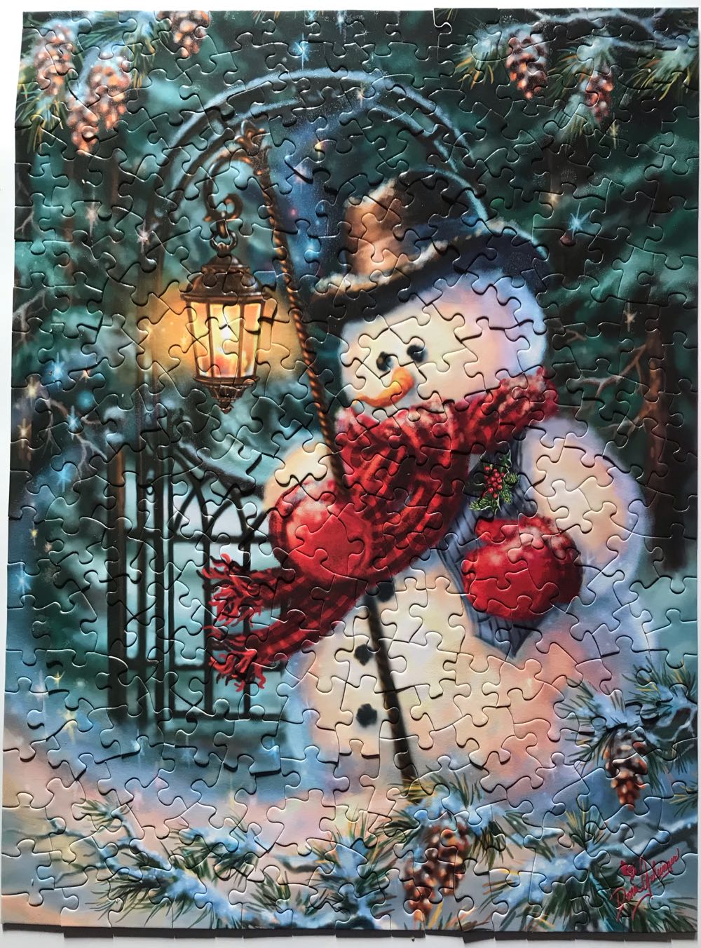 Enchanted Christmas Snowman - Master Pieces puzzle collectible [Barcode 705988312175] - Main Image 2
