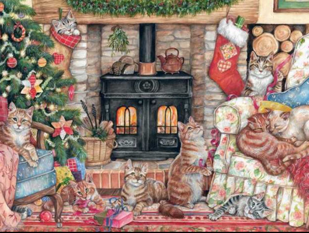 Christmas Cats - Falcon de luxe puzzle collectible [Barcode 8710126112397] - Main Image 2