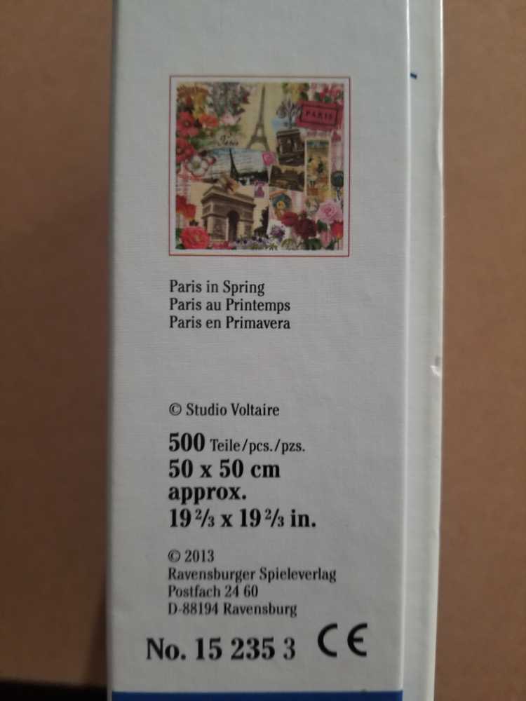 Paris In Spring - Ravensburger puzzle collectible [Barcode 4005556152353] - Main Image 3